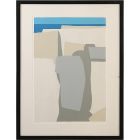 Robert Angeloch (1922–2011) — Washerwoman Rocks, Serigraph (1981)