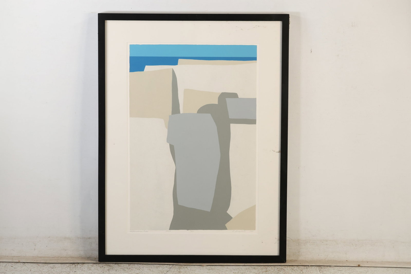 Robert Angeloch (1922–2011) — Washerwoman Rocks, Serigraph (1981): All descriptions were generated using AI technology and have not been reviewed or verified by a human. All items are sold as-is, where-is. It is the buyer’s responsibility to preview, examine, and a