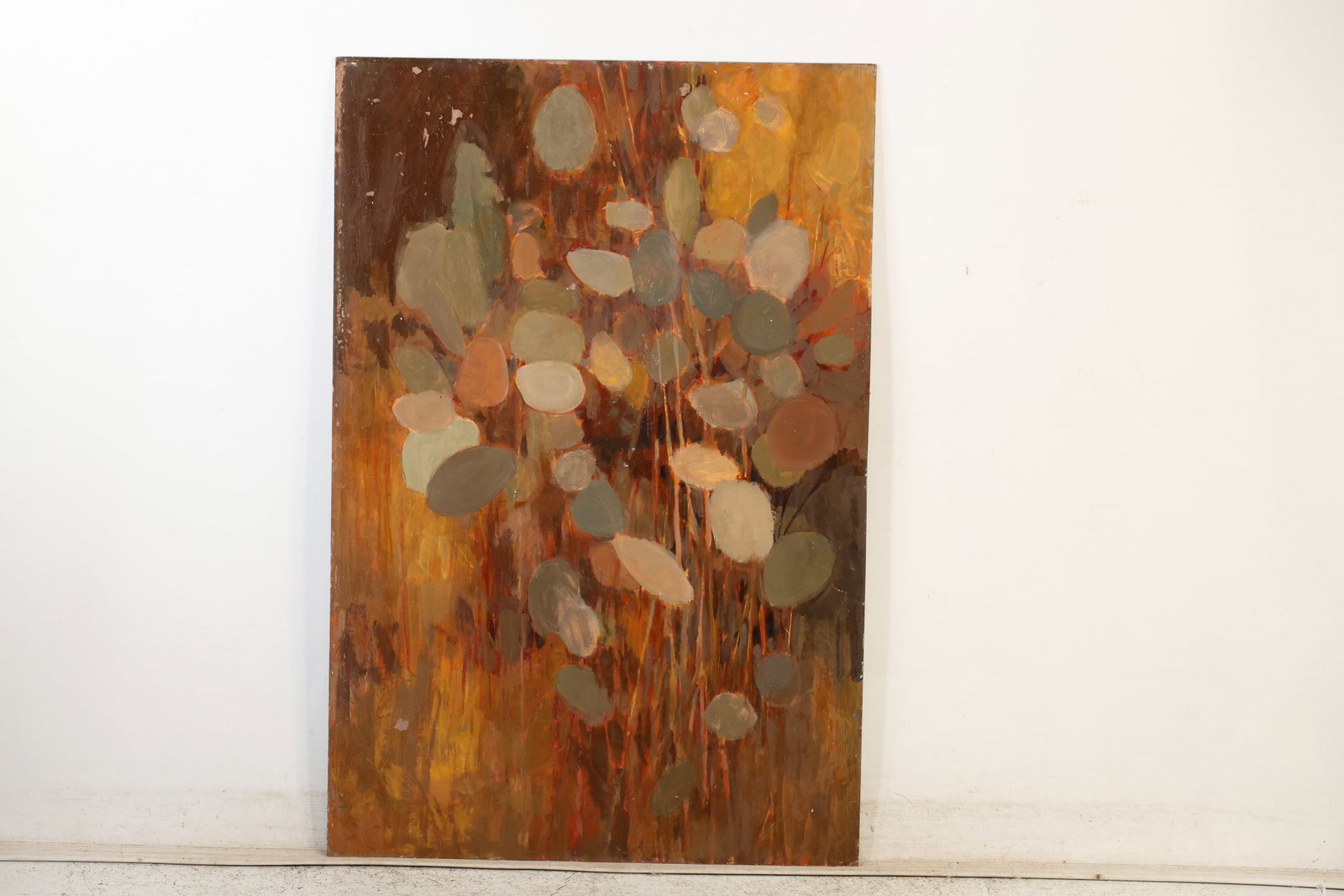 Robert Angeloch (1922–2011) — Weeds, Oil on Panel: All descriptions were generated using AI technology and have not been reviewed or verified by a human. All items are sold as-is, where-is. It is the buyer’s responsibility to preview, examine, and a