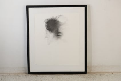 Eric S. Angeloch — Abstract Portrait Study, Charcoal on Paper