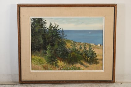 Robert Angeloch (1922–2011) — Building Mostel’s House, Oil on Canvas