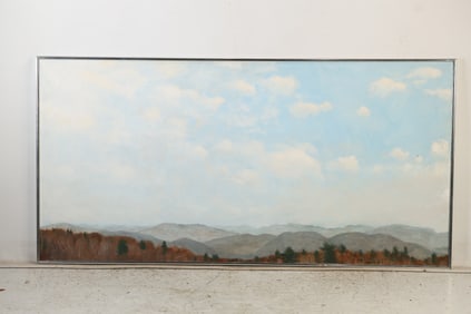 Robert Angeloch (1922–2011) — Ohayo: North, East, South, Oil on Board Triptych