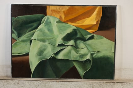 Robert Angeloch (1922–2011) — Green Cloth, Oil on Board