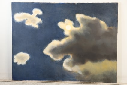 Robert Angeloch (1922–2011) — Moon and Cloud Study, Oil on Canvas