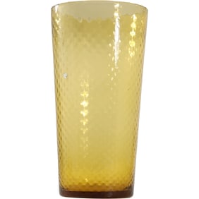 Mid-Century Italian Tall Yellow Art Glass Vase 13.75 in. height