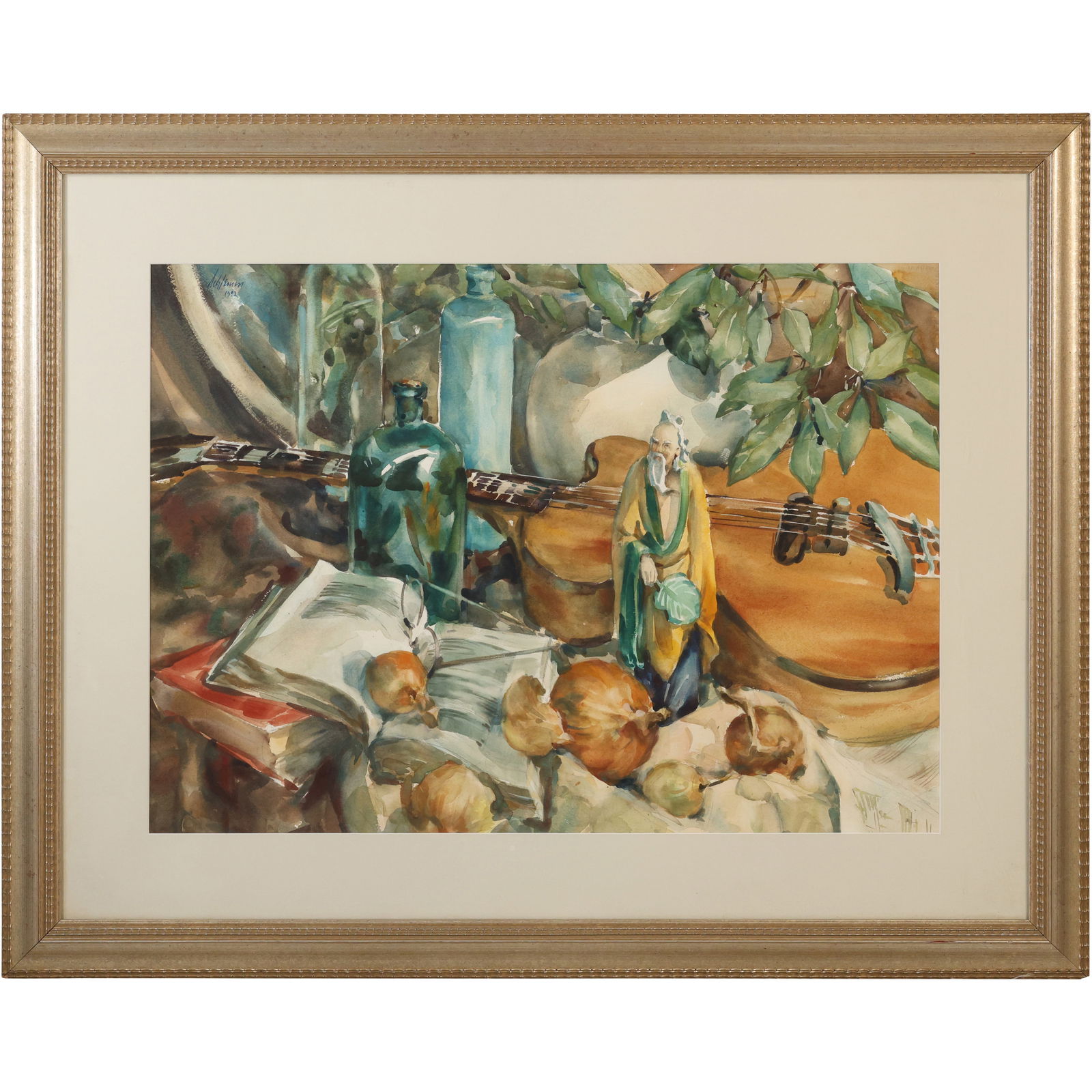 Betty Lou Schlemm; 20thC. American Watercolor Still Life Signed (1 of 19)