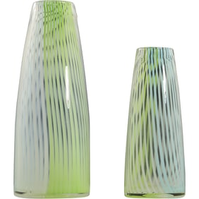 Pair of Dino Martens for Aureliano Toso Murano Glass Vases