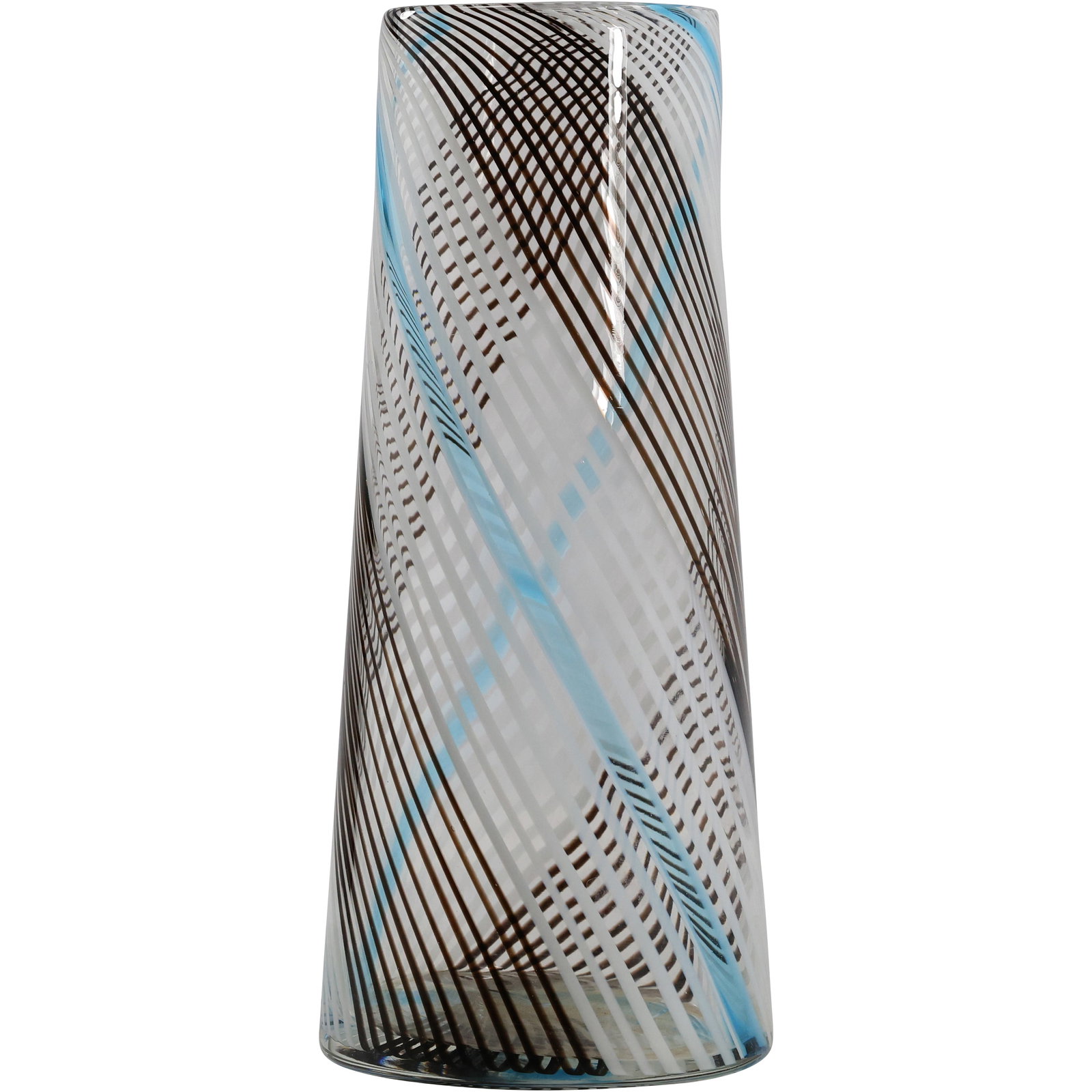 Dino Martens for Aureliano Toso Murano Mezza Filigrana Glass Vase (1 of 13)