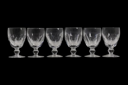 Set of Six Waterford Crystal Short Stem Goblets