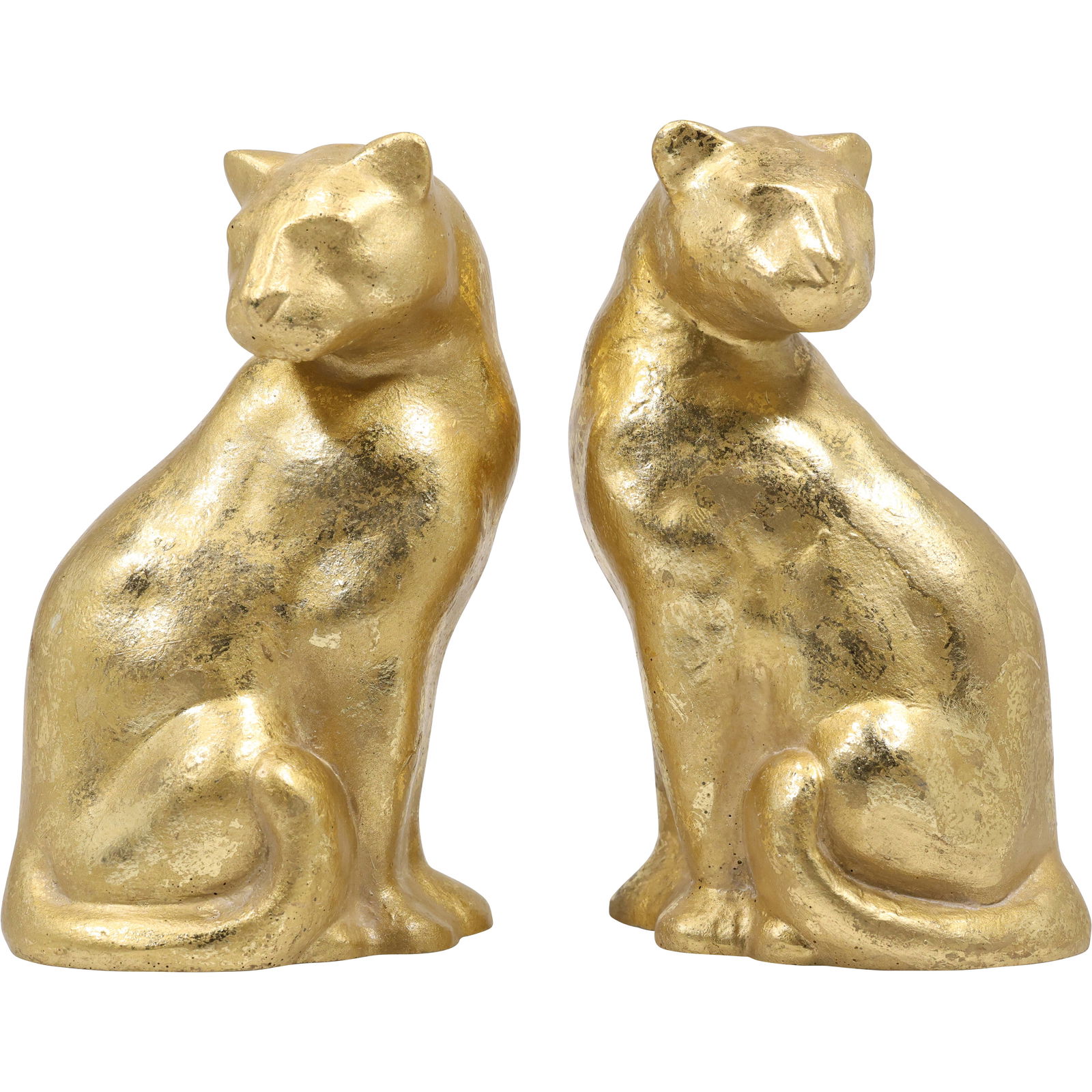 Pair of Bombay Company Gold Panther Cat Bookends (1 of 12)