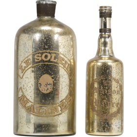 [2] Le Soleil Malines French Mercury Glass Bottles 15 inches height