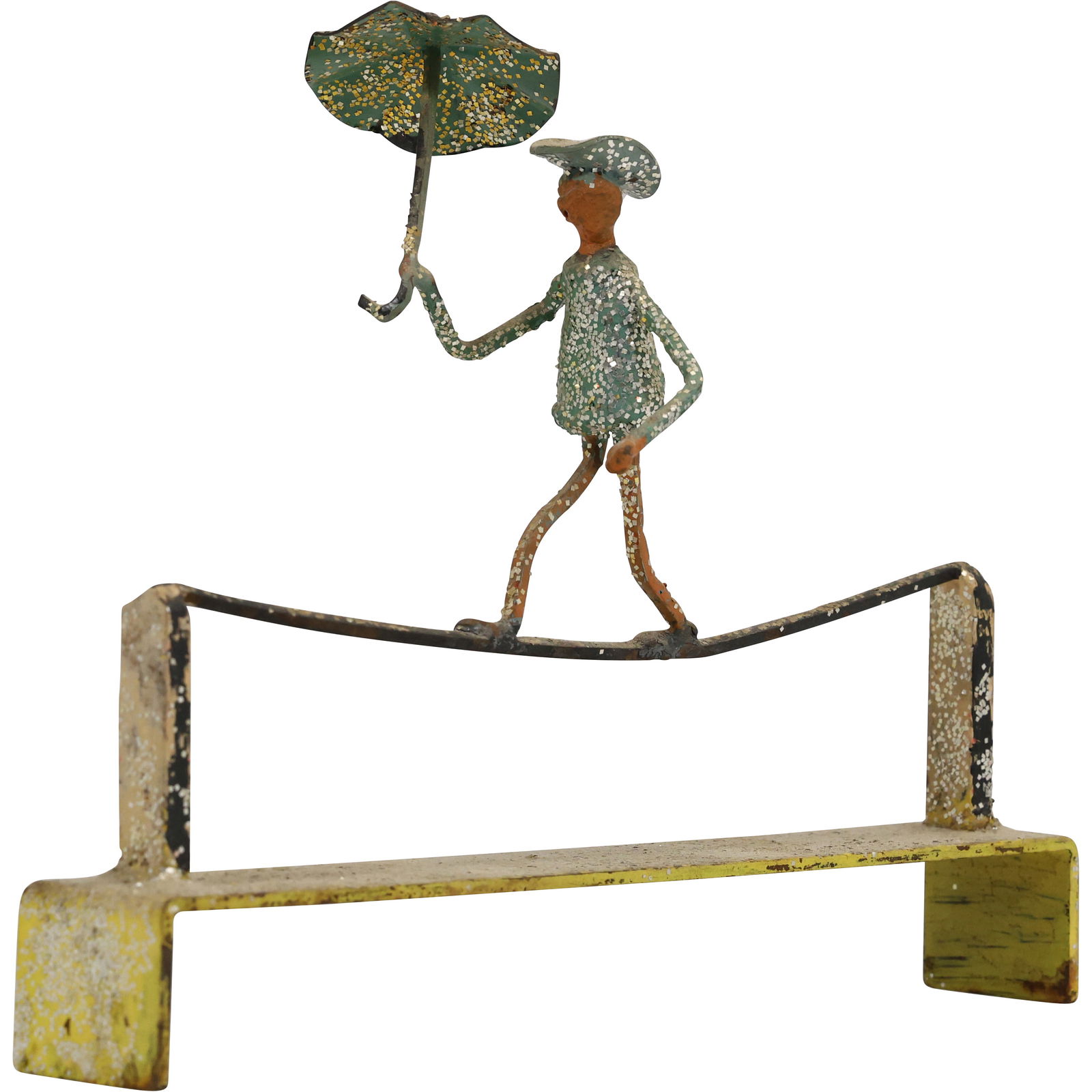 Mid-Century Modern Metal Tightrope Walker Sculpture (1 of 9)