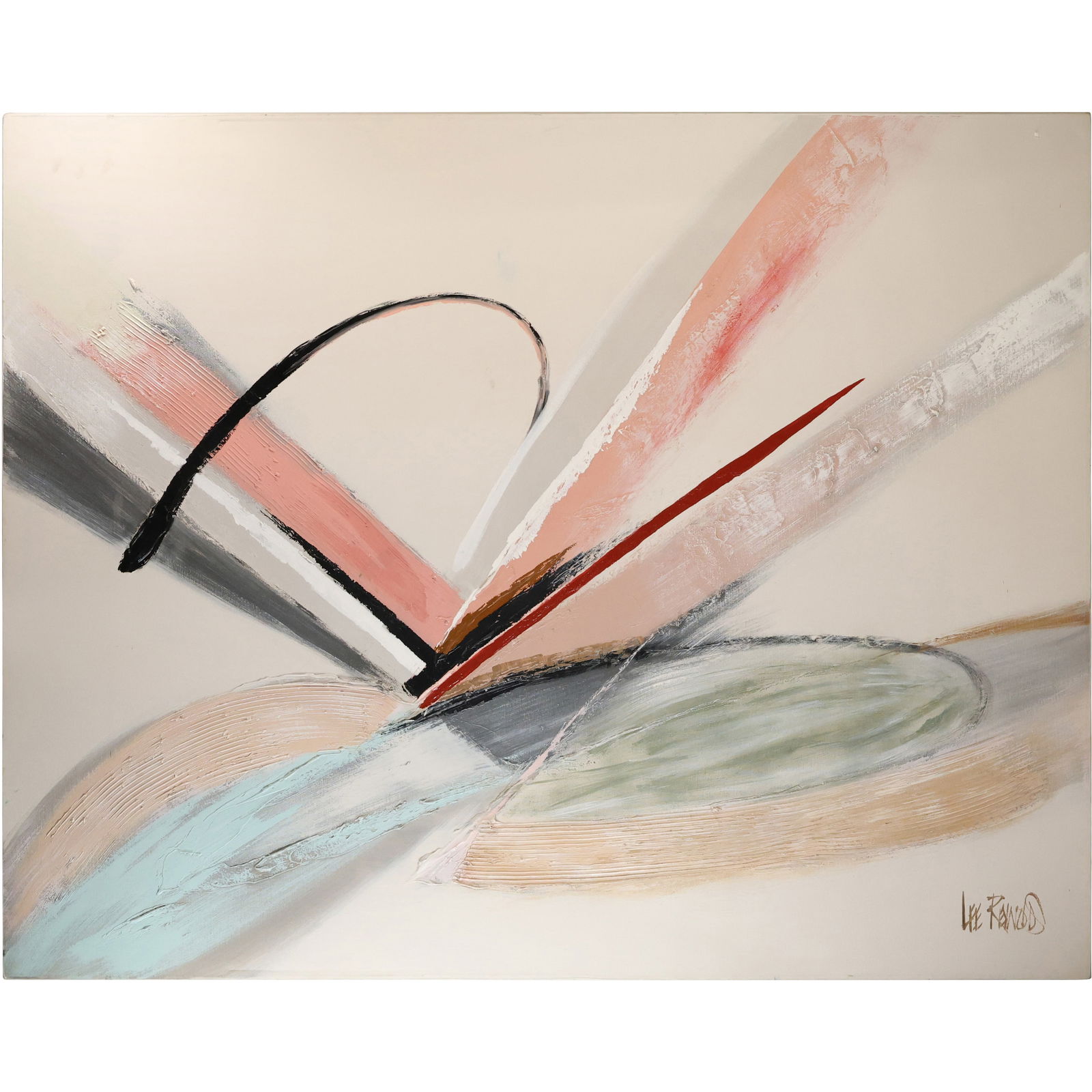 Large Lee Reynolds abstract painting 48 x 60 (1 of 13)