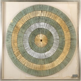 Revelation by Uttermost framed wall art circular abstract design