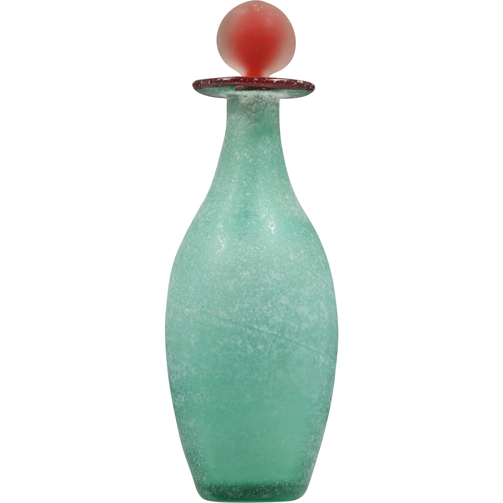 Attributed to Franco Moretti Scavo Murano Glass Decanter with Stopper (1 of 12)