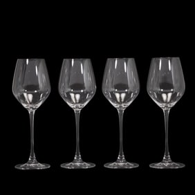 Set of 4 Villeroy & Boch Crystal Wine Glasses