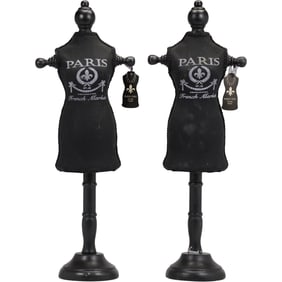 Pair of Paris French Mannequin Jewelry Holders