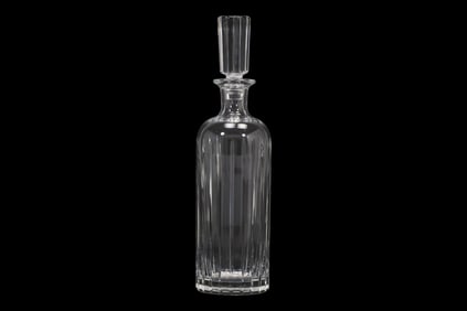 Baccarat France Signed Crystal Decanter with Stopper