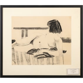 Nancy Summers Nude 2 Charcoal and Graphite Drawing
