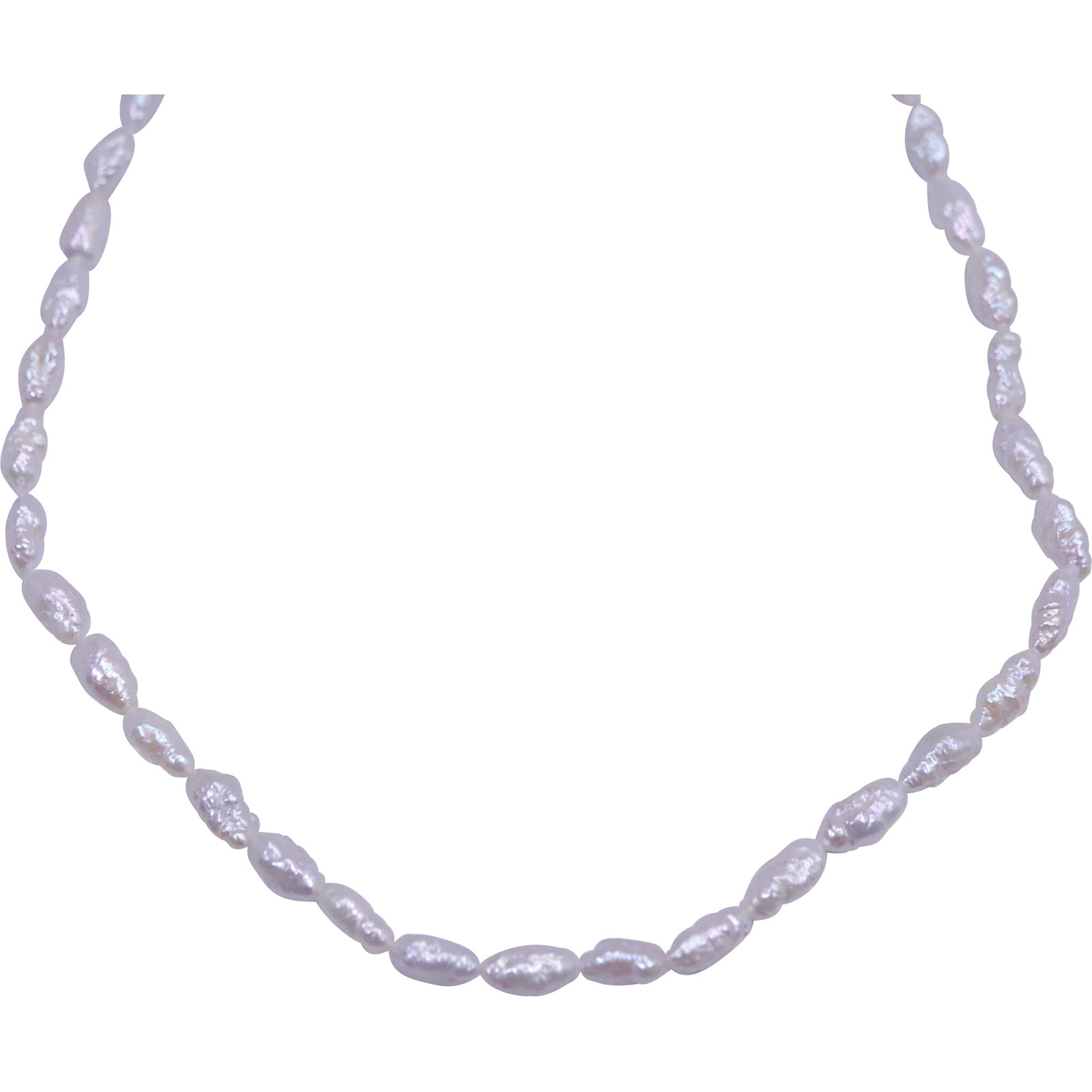 14K Clasp with Seed Pearls Freshwater Cultured Pearls 17 in. x 1/4 in.: 14K Clasp with Seed Pearls Freshwater Cultured Pearls 17 in. x 1/4 in.