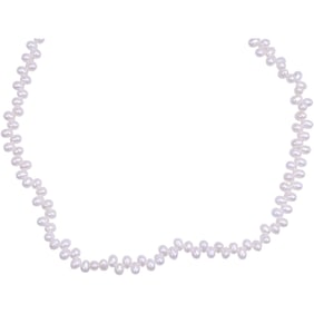 Classic White Tear Shaped Freshwater Cultured Pearl Necklace 36 inches x 1/4 in.