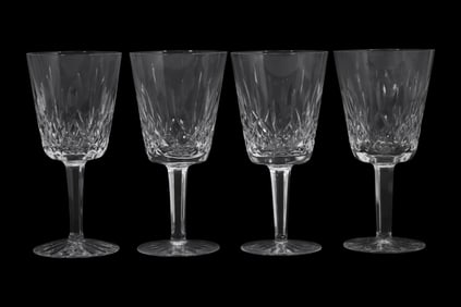 Set of Four Waterford Crystal Wine Glasses