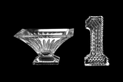 Waterford Crystal Number One Sculpture and Pedestal Bowl