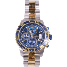INVICTA Pro Diver Analog Working with Date Chronogram , 2 in. x 2 in. Face