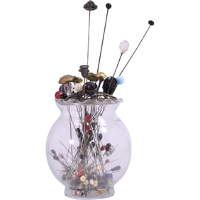 Large Lot Of Over 50 Assorted Hat Pins and Stick Pins - See Pictures