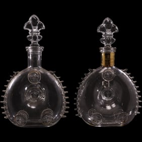Pair of Rémy Martin Louis XIII Cognac Baccarat Crystal Decanters