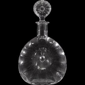 Baccarat crystal decanter made for E. Remy Martin & Co. cognac. 10.5 in. height x 6 in. wide