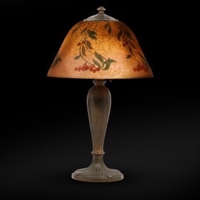 HANDEL Table lamp, Berry Shade on a Jefferson Base, Shade Signed HANDEL 6400