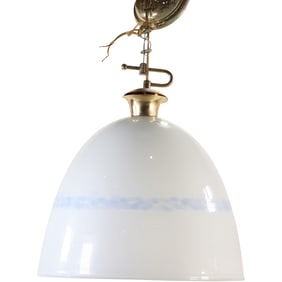 Modernism Glass Pendant Hanging Light Fixture 18 in. height x 17 in. wide