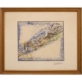 RARE Lithograph with COA by Constantin (Costia) Terechkovitch (1902-1978), Signed