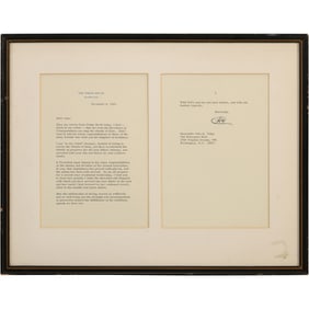 Richard Nixon 1969 Letter The White House Washington Signed