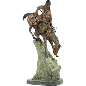 The Mountain Man, Large 29 inches Height Bronze Sculpture Copyright Frederick Remington