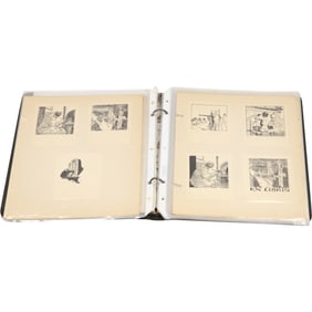 Binder of Personal Letters and Assorted Art of Walter West