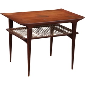 Mid-Century Modern Danish Teak Occasional Stand Attributed to Johannes Andersen, marked Danish