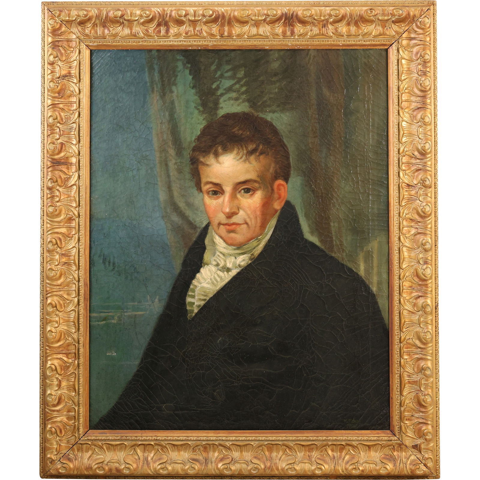 IMPORTANT HISTORICAL PAINTING Portrait of ROBERT FULTON by J M CAIN, 1820 (1 of 17)