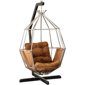IMPORTANT vintage Ib Arberg "Parrot" hanging cage chair from the 1970s 65 in. x 36 in.