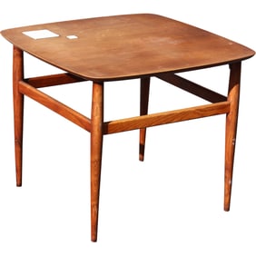 Mid-century modern teak coffee table designed by Grete Jalk for Glostrup in the 1960s.