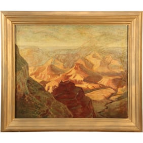 William Henry Ahrendt (1933 - 0000) Attributed Grand Canyon Painting on Canvas