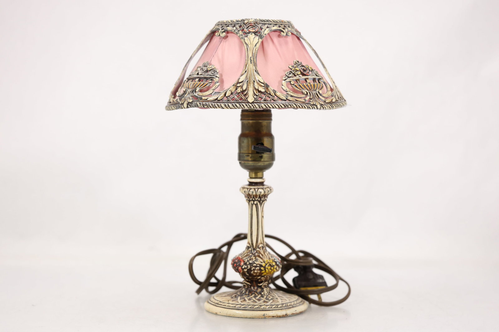 Art Nouveau Style Pink Boudoir Lamp (1 of 15)