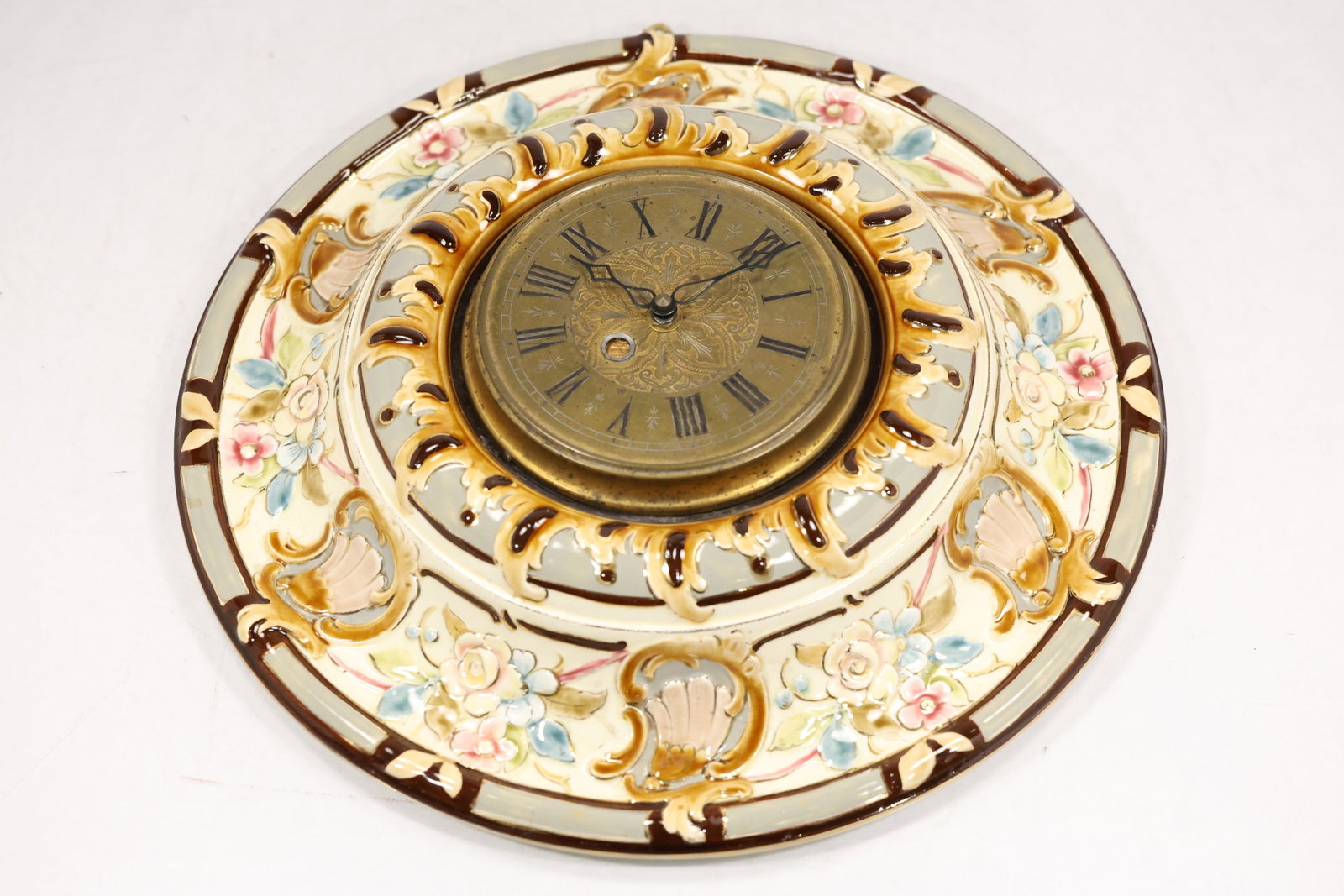 Decorative Porcelain Floral Wall Clock (1 of 11)