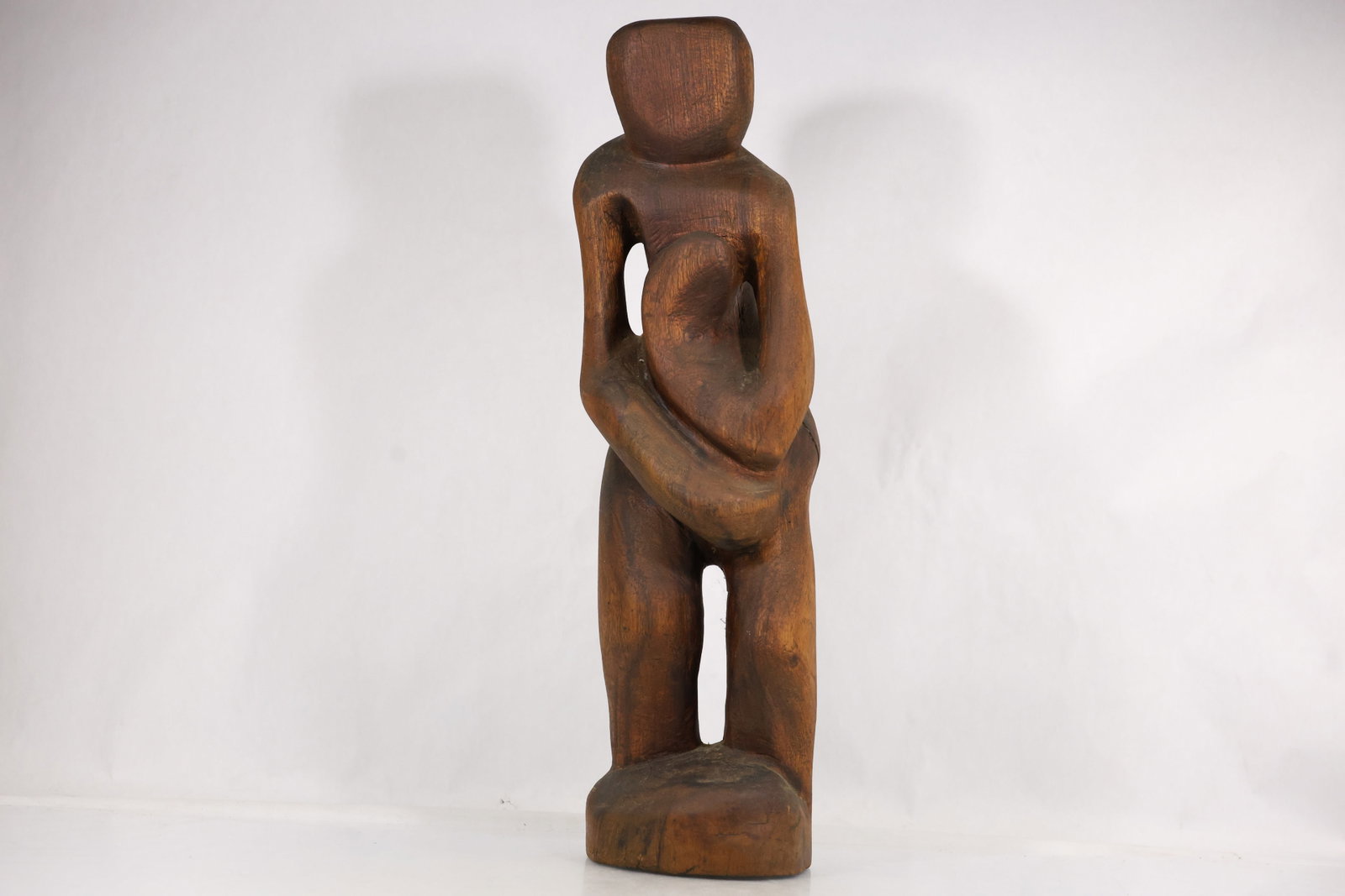 Mid-Century Modern Figurative Wood Carving Sculpture (1 of 20)