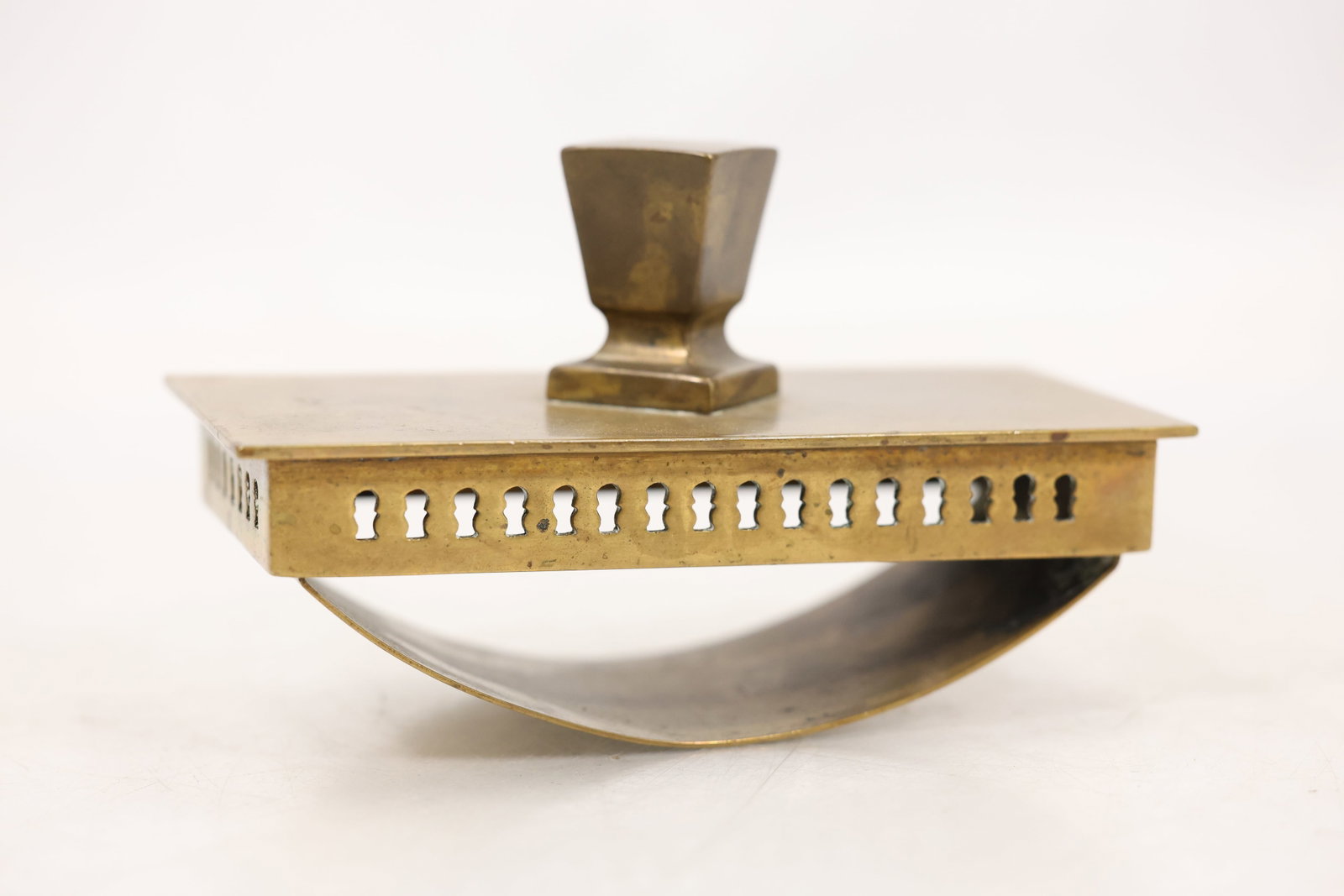 Art Deco Style Brass Ink Blotter Desk Accessory (1 of 9)