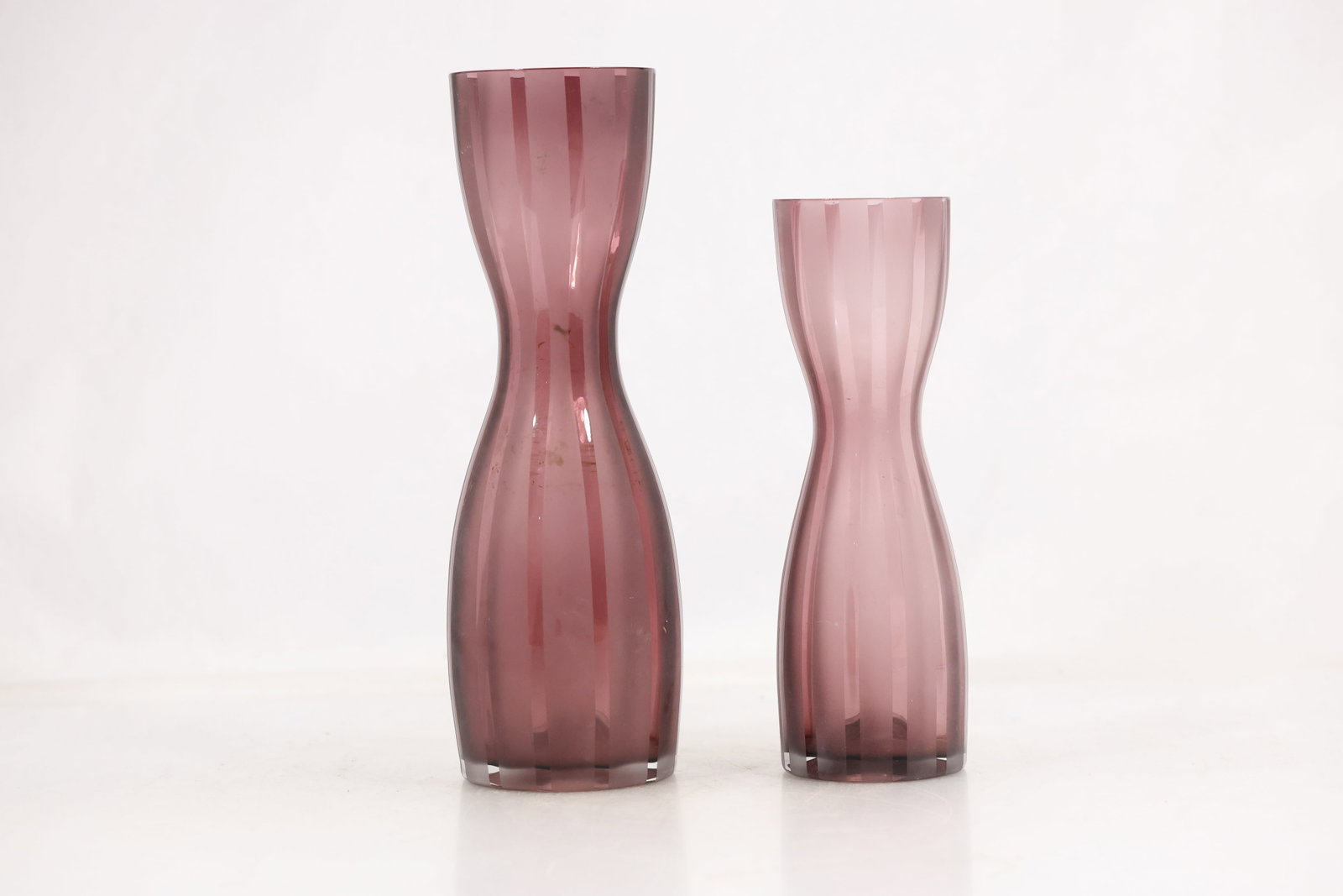 Pair of Amethyst Colored Art Glass Vases (1 of 15)