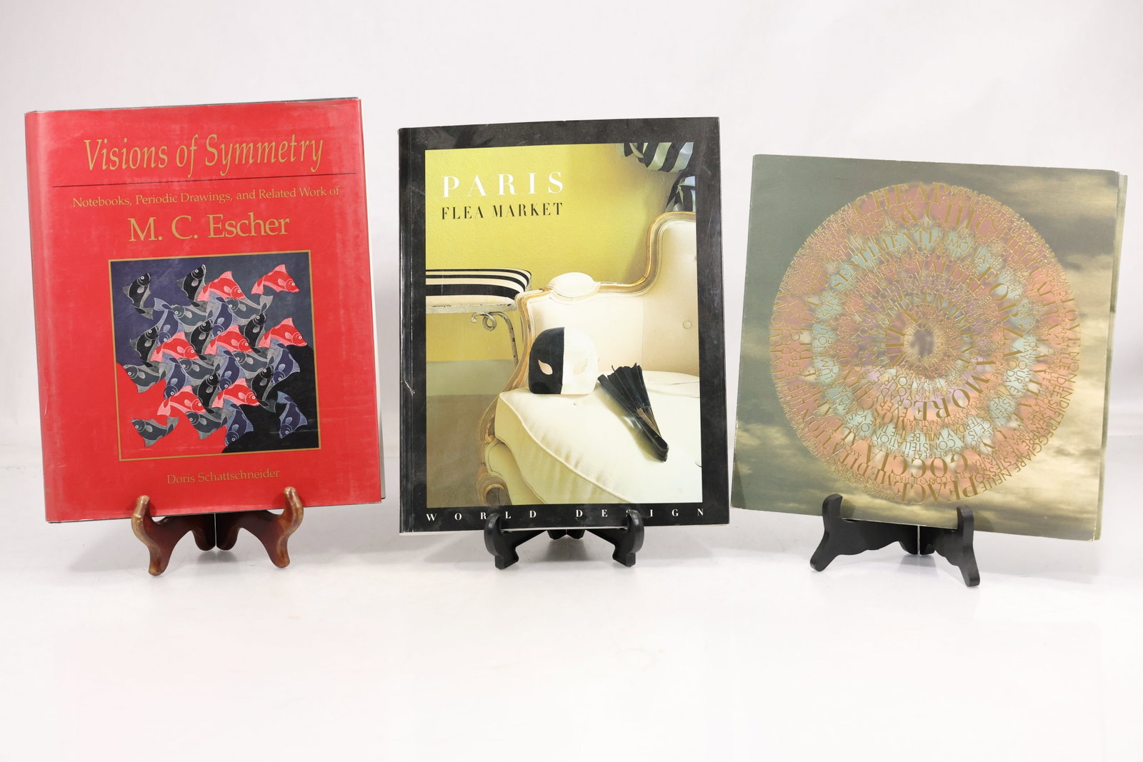 Three Art Design and Fashion Books M C Escher Paris Flea Market and Moschino (1 of 12)