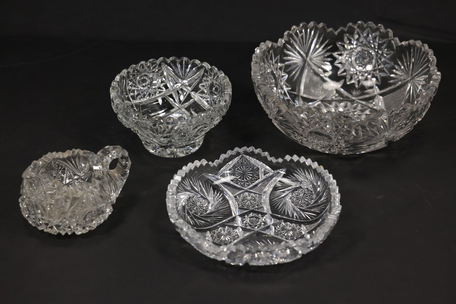 Group of Four American Brilliant Style Cut Glass Serving Pieces (1 of 20)