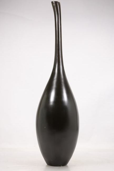 Modern Black Long Neck Vase (1 of 8)